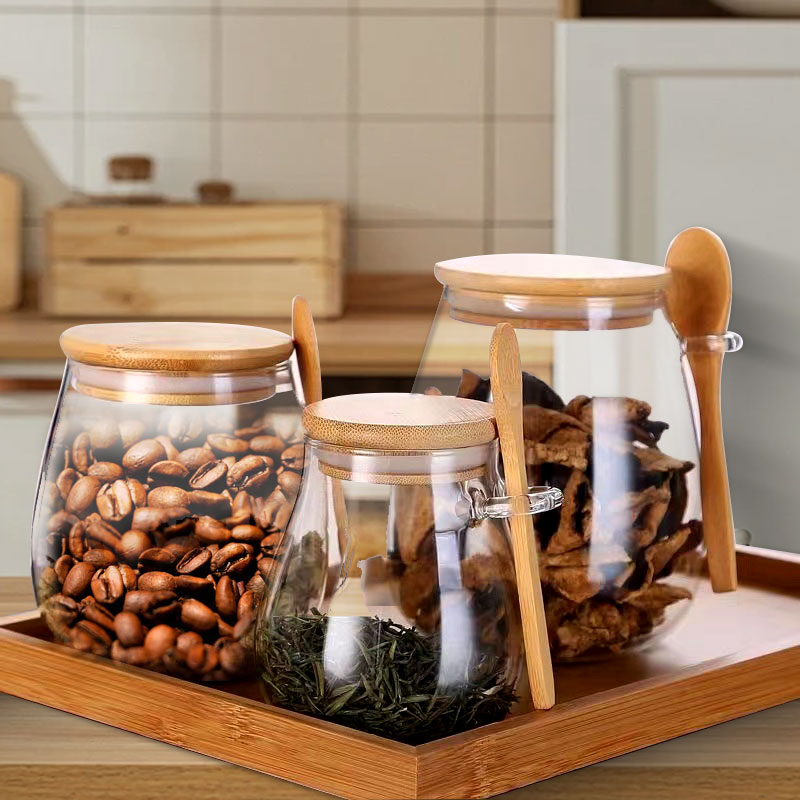 Food Storage Set Glass - Pot en verre scellé de 34oz