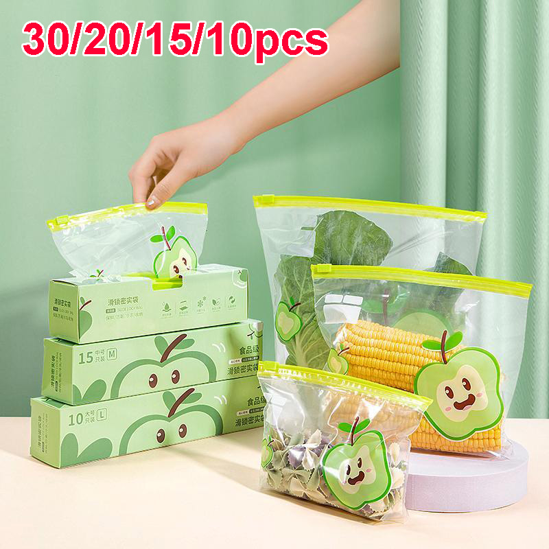 Food Storage Zipper Bags - Sac de conservation alimentaire réutilisable avec