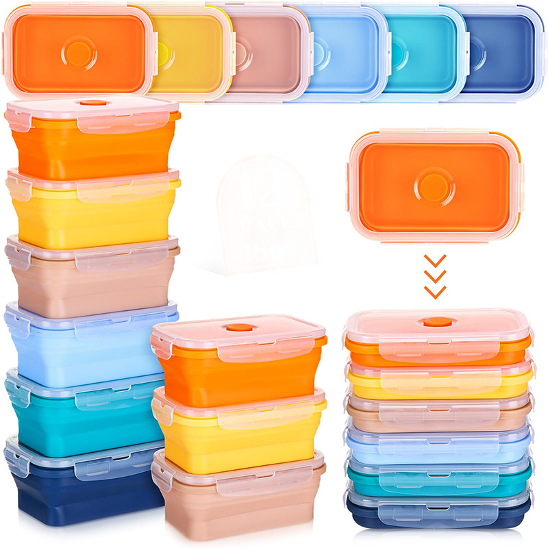 Food Storage Tupperware - Récipients de stockage alimentaire pliables Boîte