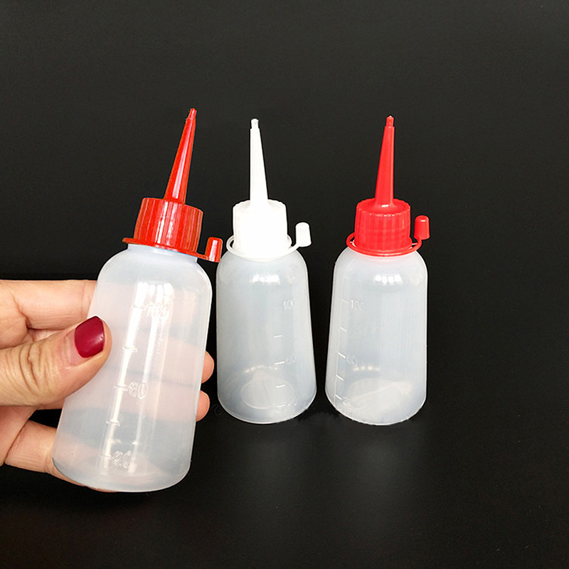Condiment Squeeze Bottle - Bouteille applicateur à pointe transparente en