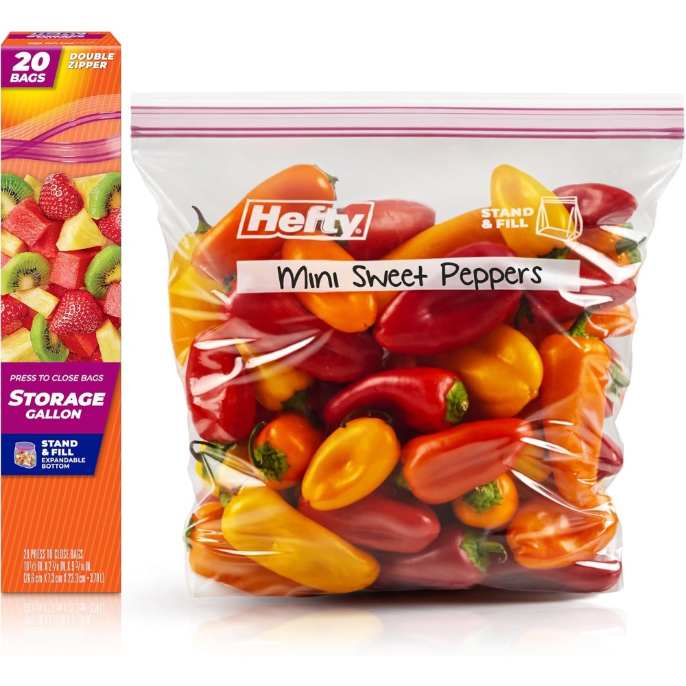 Food Storage Zipper Bags - Sacs en plastique refermables à pression,