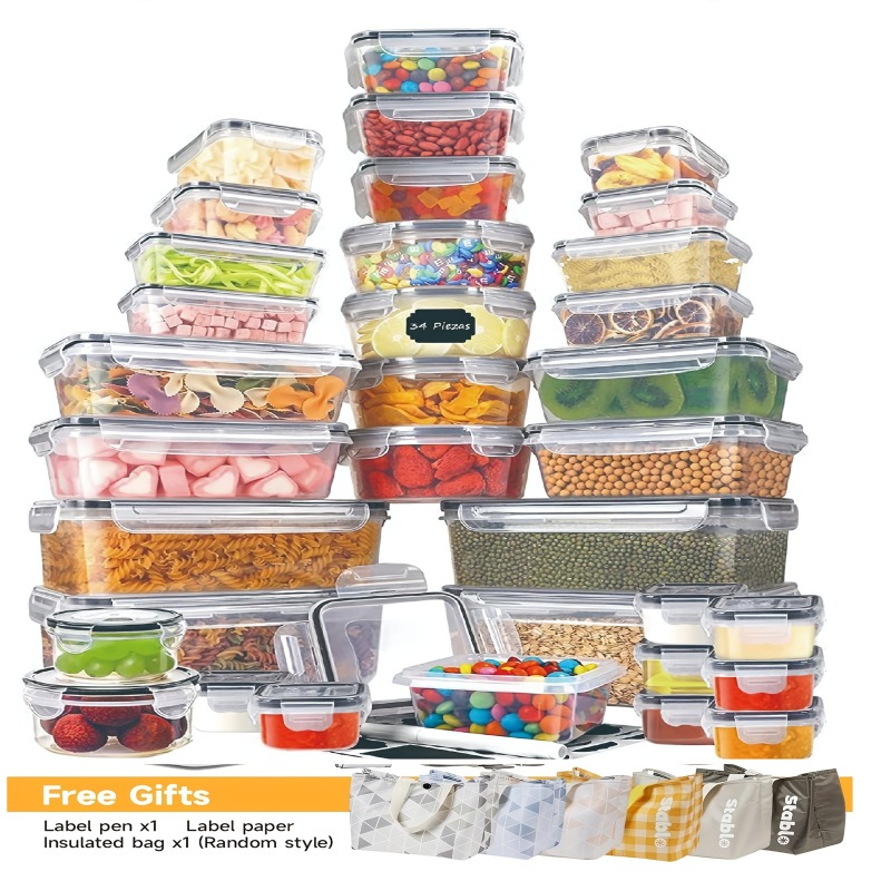 Food Storage Tank - Ensemble de 48 contenants alimentaires sans