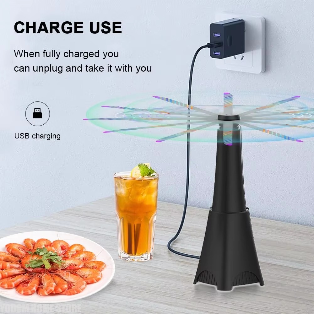 Food Storage On Table - Ventilateurs anti-mouches portables pour tables, ventilateur