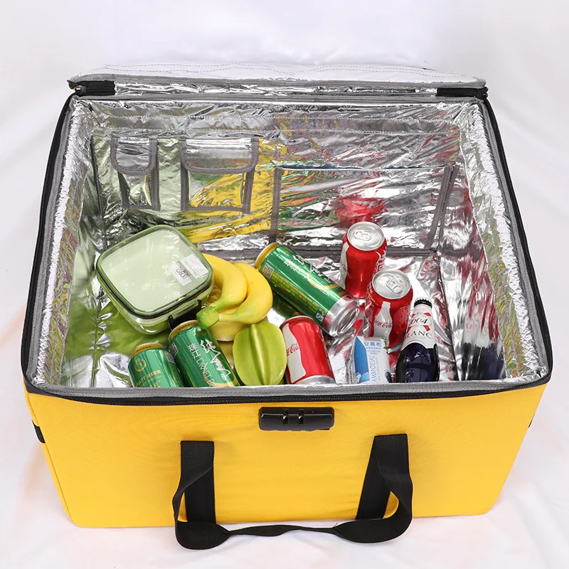 Food Storage Reusable Bags - 80L Portable grande Pizza livraison chaude