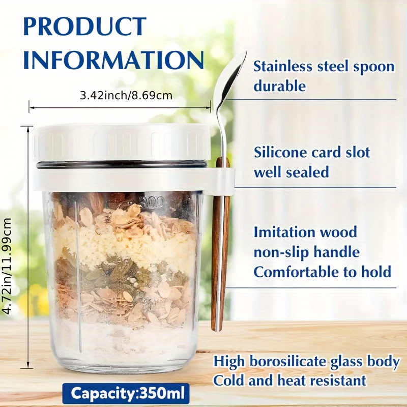 Tasse à flocons d'avoine en ve - Food Storage Set Glass avis et prix