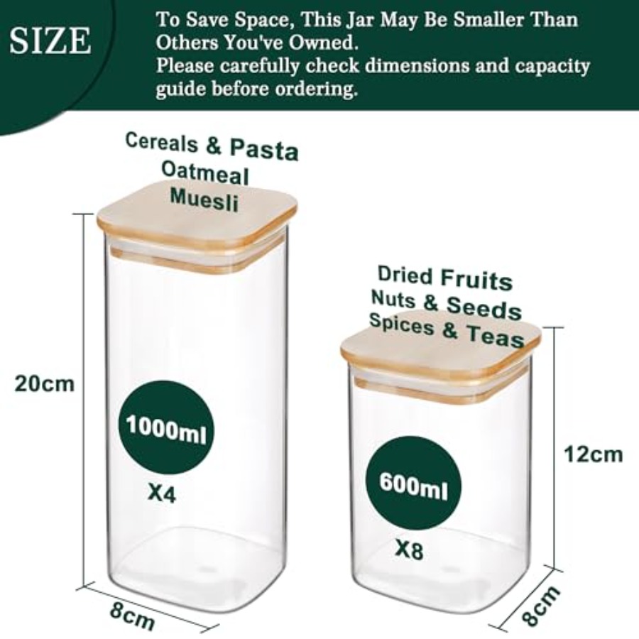 Lot de 12 bocaux de conservati - Food Storage Organization avis et prix