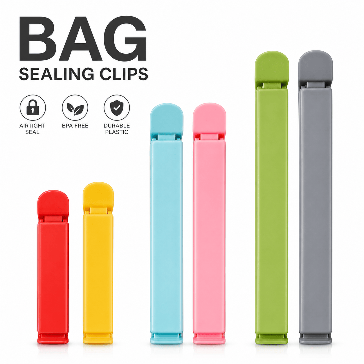 5 pinces de fermeture pour sac - Food Storage Reusable Bags avis et prix