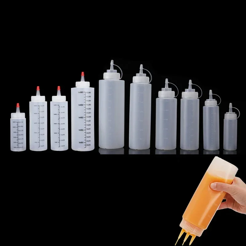 Bouteilles à presser en plasti - Condiment Squeeze Bottle avis et prix