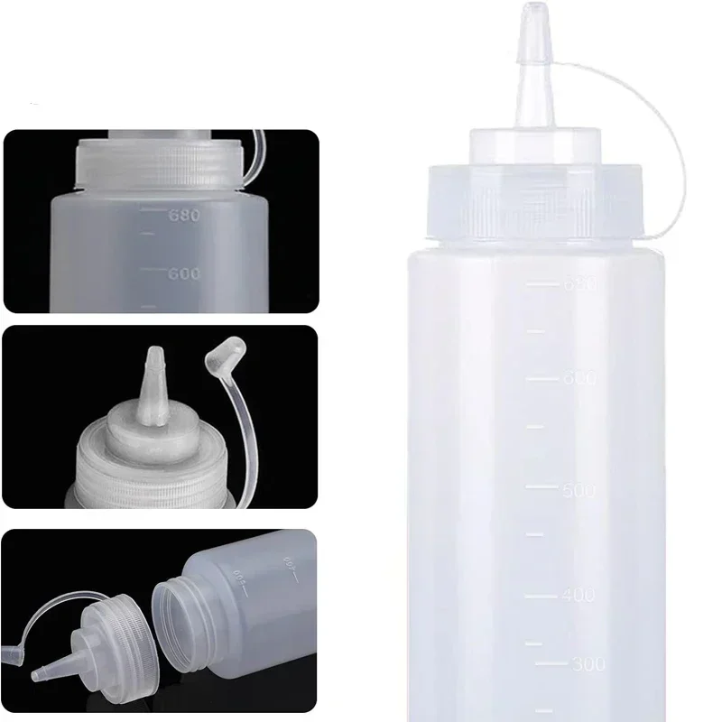 Bouteilles à presser en plasti - Condiment Squeeze Bottle avis et prix