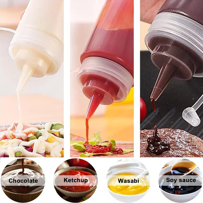 Bouteilles à presser en plasti - Condiment Squeeze Bottle avis et prix