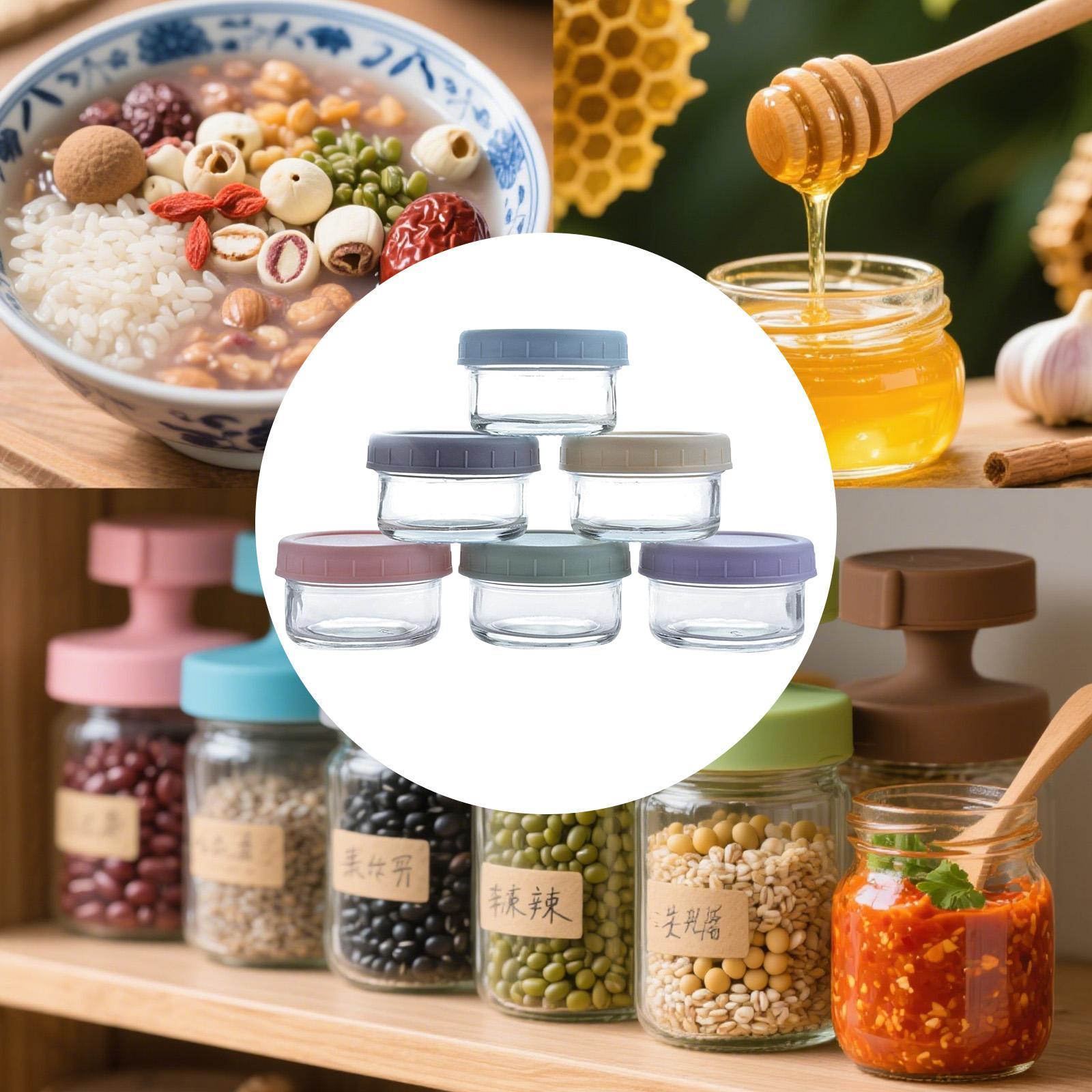 Mini pots en verre avec couver - Food Storage Set Glass avis et prix