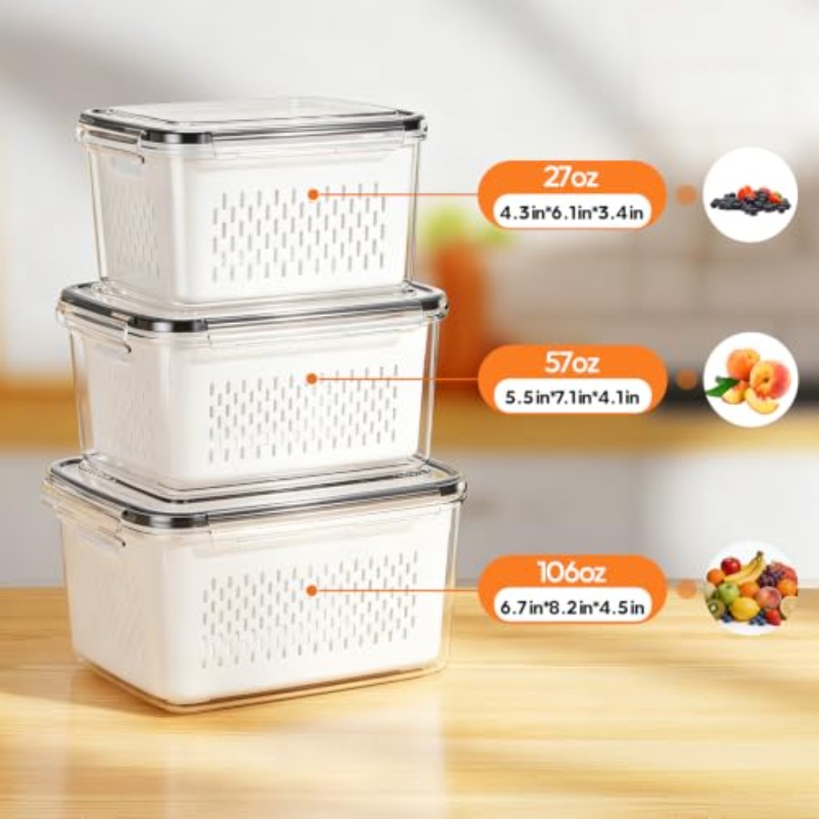 Contenants de stockage de frui - Food Storage Organization avis et prix