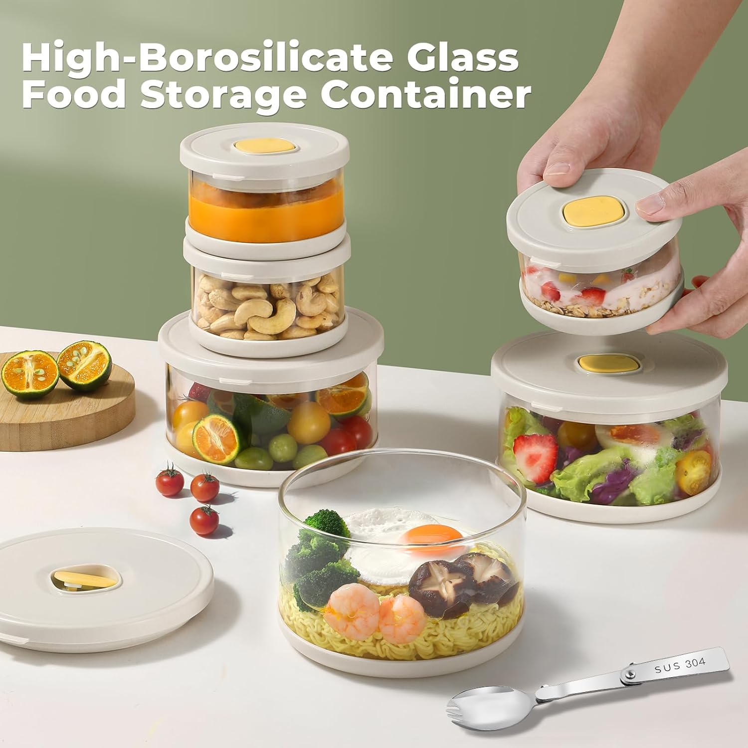 Ensemble de tupperware en verr - Food Storage Tupperware avis et prix