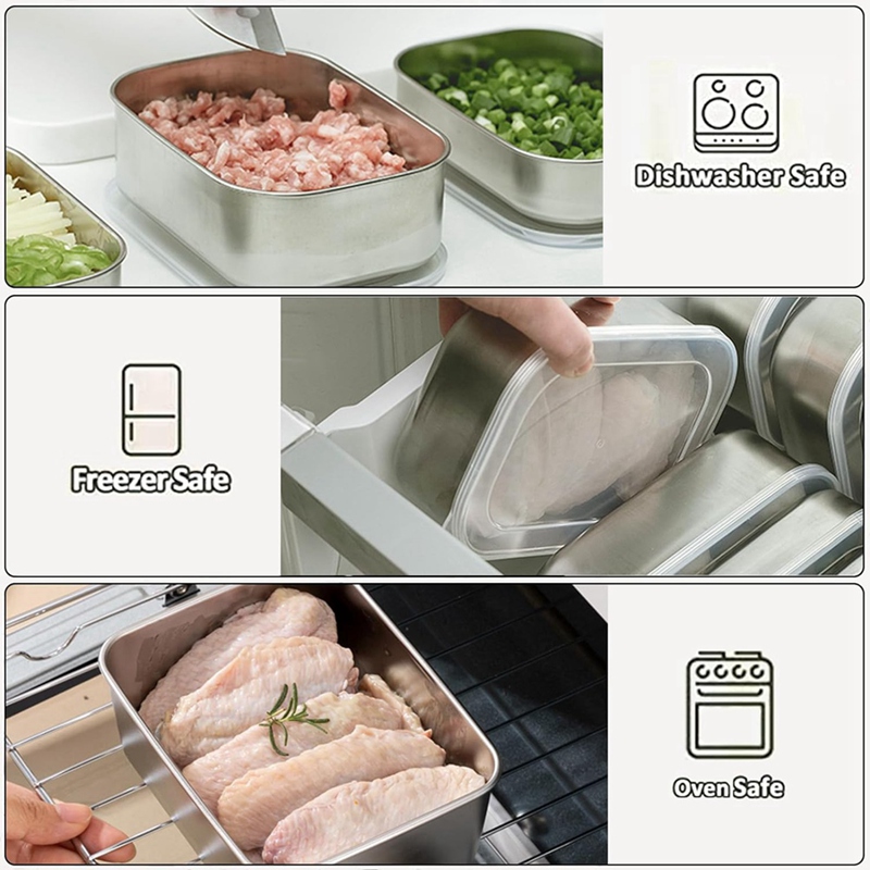 Contenants en acier inoxydable - Food Storage Is avis et prix