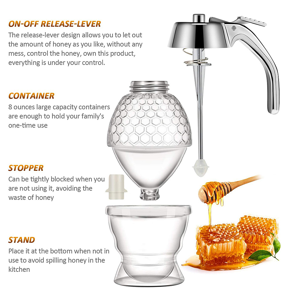 Distributeur de miel en verre  - Condiment Squeeze Bottle avis et prix