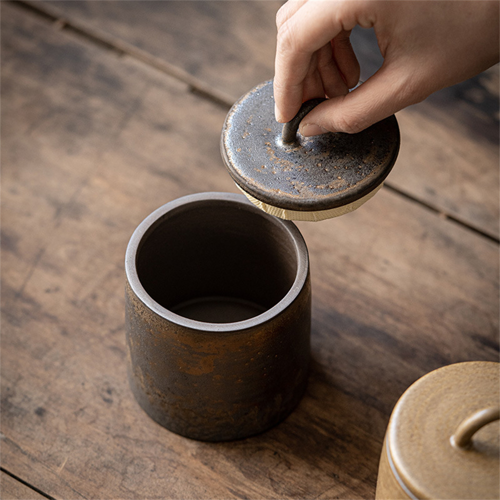 Caddie à thé en céramique, pot - Food Storage Tank avis et prix