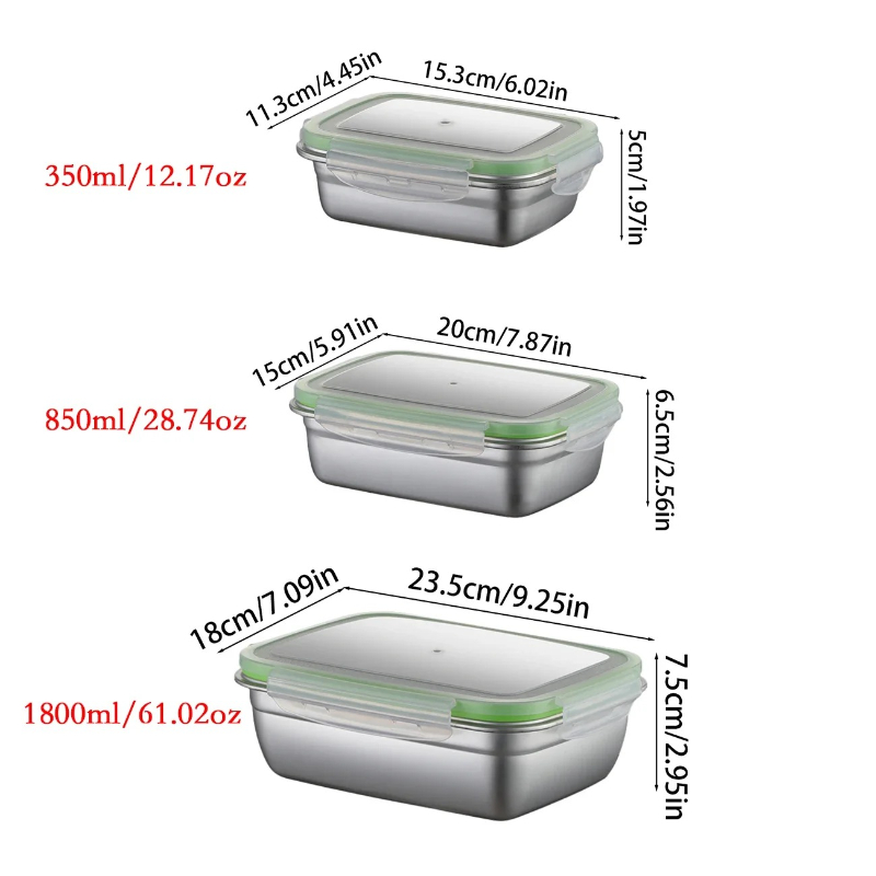 Boîte à déjeuner en acier inox - Food Storage Method avis et prix