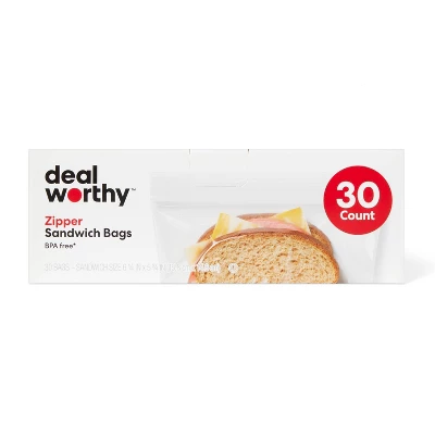 Sacs à sandwich - Paquet de 30 - Food Storage Zipper Bags avis et prix