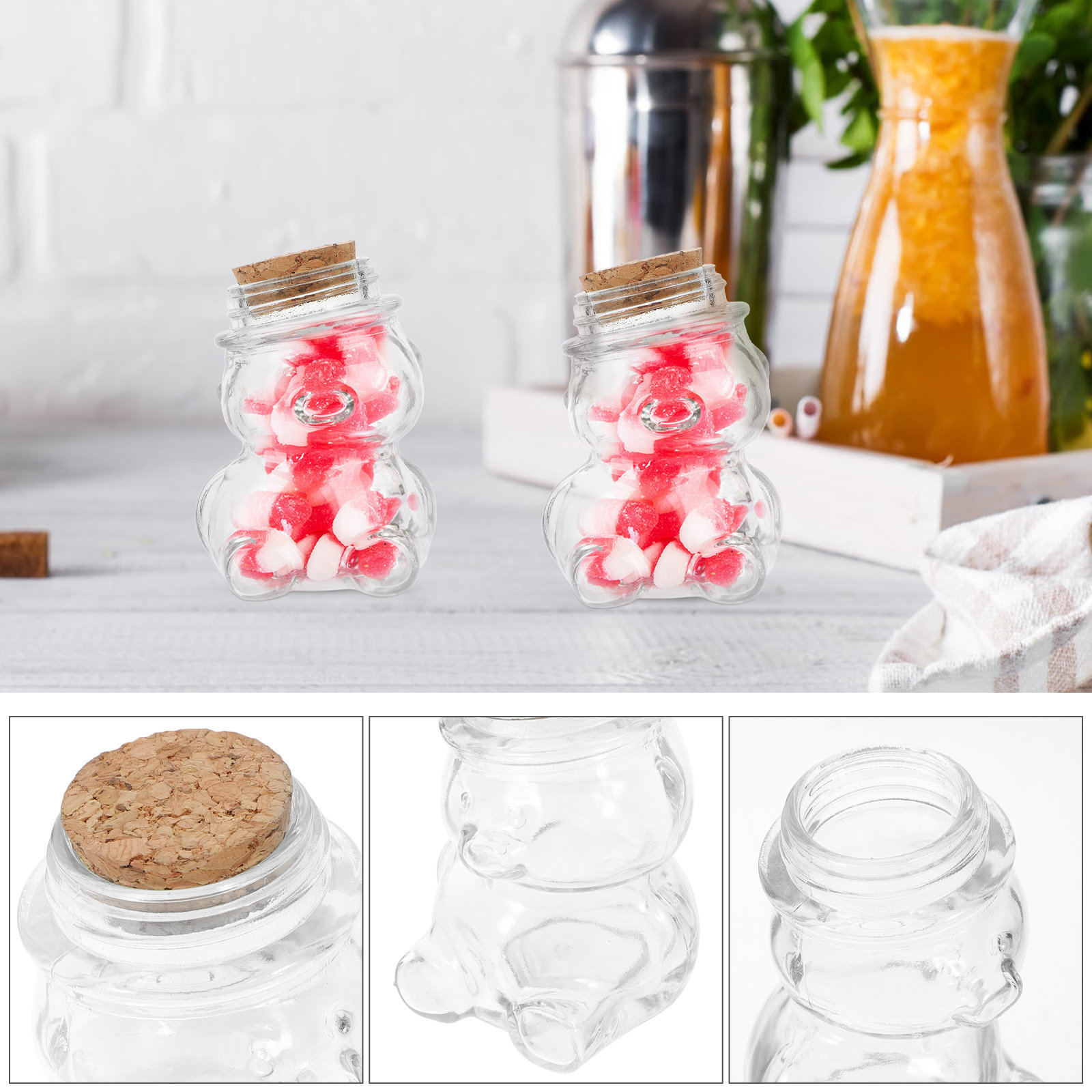 Ensemble de pots à bonbons en  - Food Storage Set Glass avis et prix