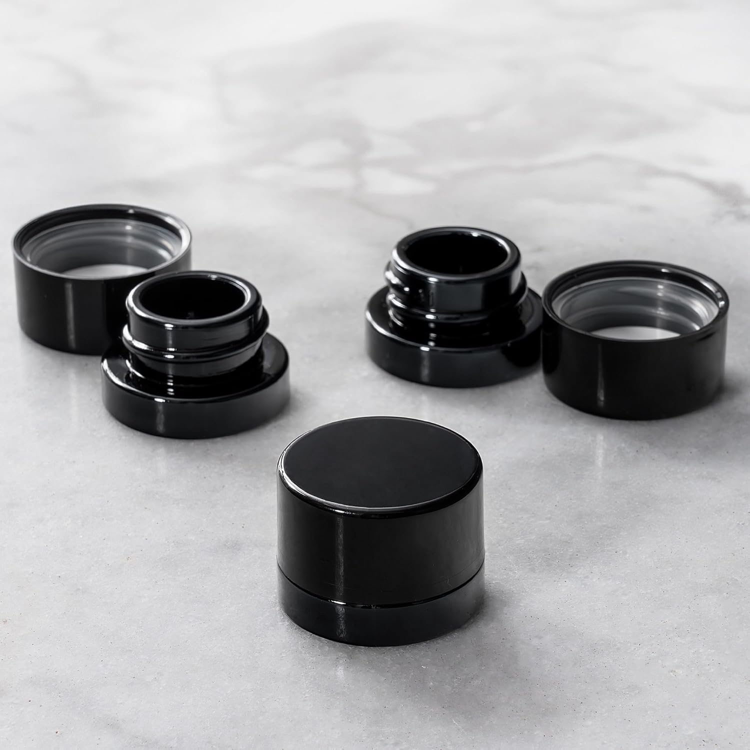 Bocaux en verre noir épais de  - Food Storage Set Glass avis et prix
