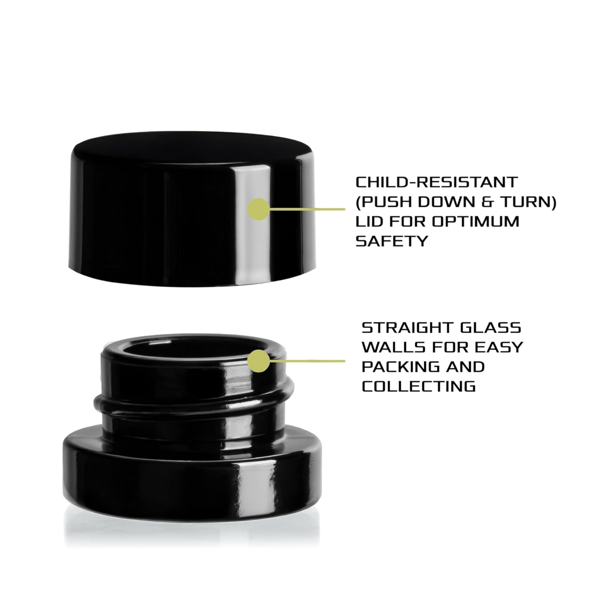 Bocaux en verre noir épais de  - Food Storage Set Glass avis et prix