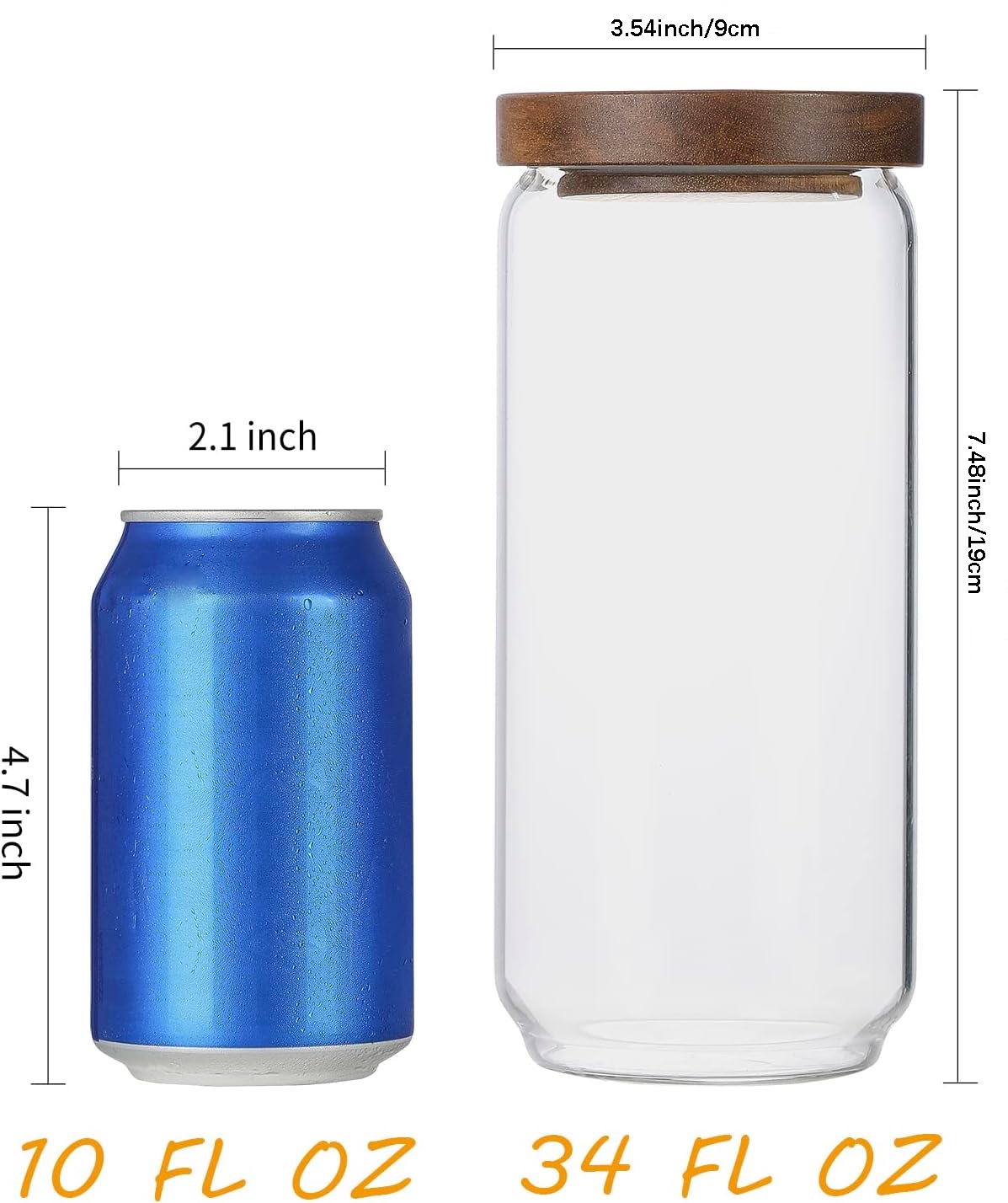 Lot de 4 bocaux en verre de 34 - Food Storage Set Glass avis et prix