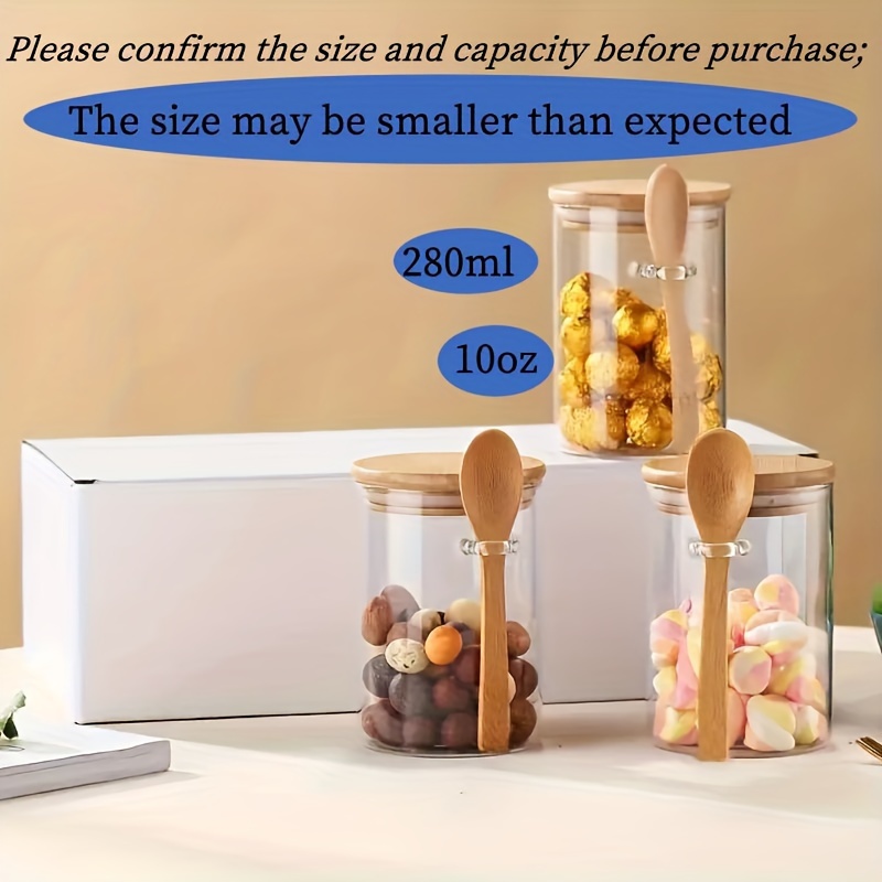 Pot à bonbons de 280 ml, pot à - Food Storage Set Glass avis et prix